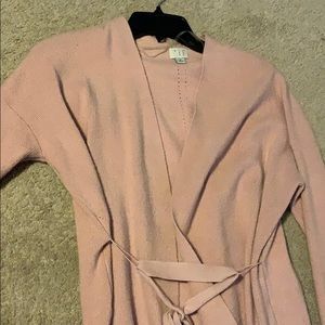 A new day blush pink sweater cardigan M